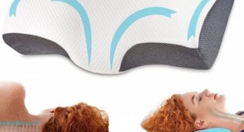 Perna de dormit anatomica si ortopedica cu suport cervical Suporto cu husa hipoalergenica, dimensiuni 60×34 cm — Păreri, Caracteristici & Verdict
