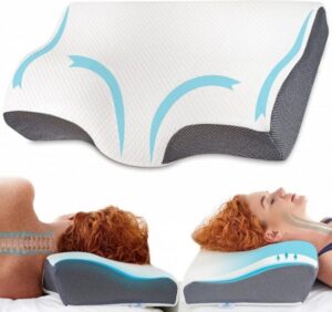 Perna de dormit anatomica si ortopedica cu suport cervical Suporto cu husa hipoalergenica