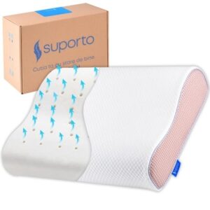Perna de dormit ergonomică hipoalergenică Tencel Lyocell Suporto cu design modern — Păreri