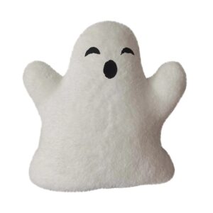 Perna decorativa de Halloween Fokelyi design fantoma 40x40cm moale - Recenzie Detaliată
