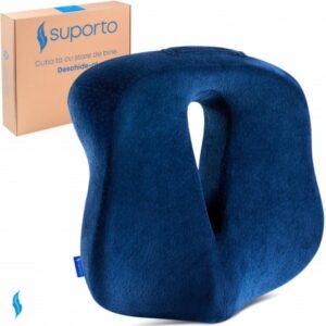 Review Suporto Perna Ortopedica de Sezut Navy Blue pentru scaun de birou sau masina — Merită Cumpărat? Opinii & Păreri