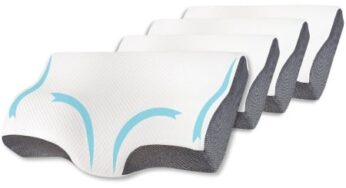 Set 4X perne cu suport pentru gat din spuma cu memorie Suporto® 60 x 34 x 11/7 cm cu perforatii – perne ortopedice cervicale, păreri reale, merită cumpărat?