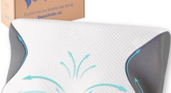 Perna ortopedica cervicala din spuma cu memorie Suporto — Caracteristici, Păreri & Preț Actualizat