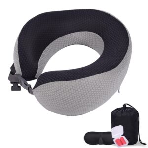 Perna de calatorie longziming spuma cu memorie design ergonomic gri — Recenzie Detaliată