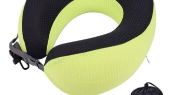 Perna de calatorie longziming spuma cu memorie design ergonomic verde — Caracteristici, Păreri & Preț Actualizat