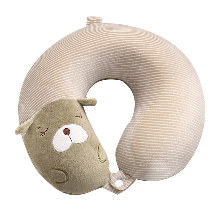 Perna de calatorie longziming spuma cu memorie design ergonomic verde fasole — Recenzie Detaliată