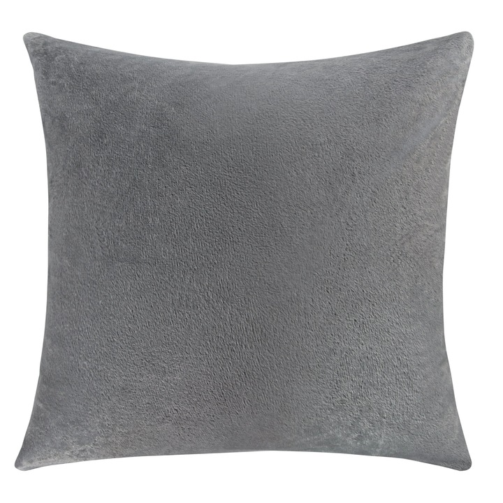 Perne decorative Fokelyi 40x40cm gri fum catifea moale — Păreri, Caracteristici & Verdict