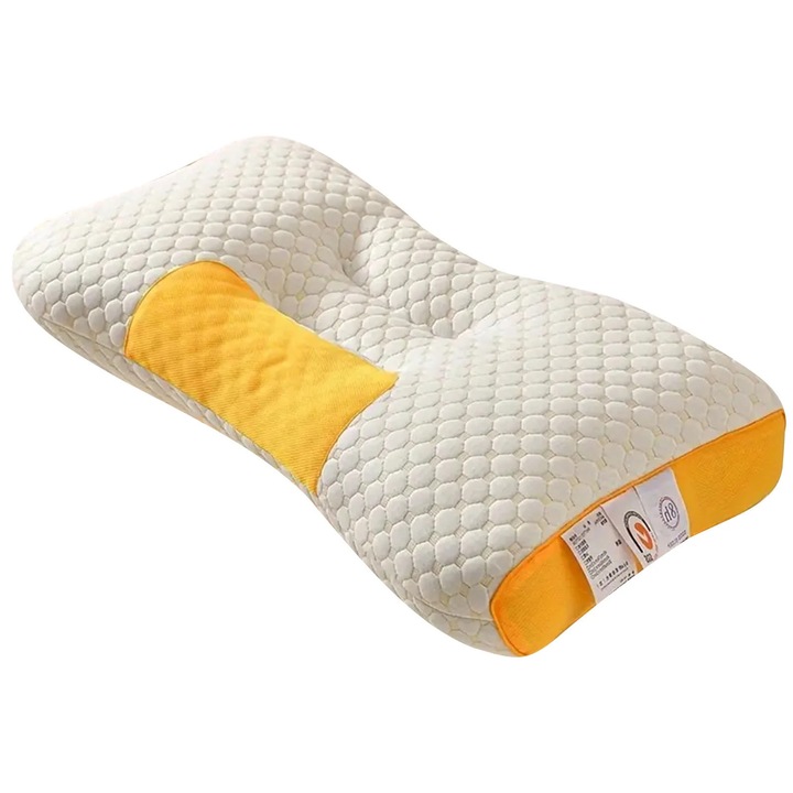 Perna ortopedica pentru gat Fokelyi 64x34cm galben — Păreri, Caracteristici & Verdict