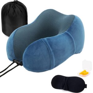 Perna de calatorie Longziming spuma cu memorie albastra — Recenzie Detaliată